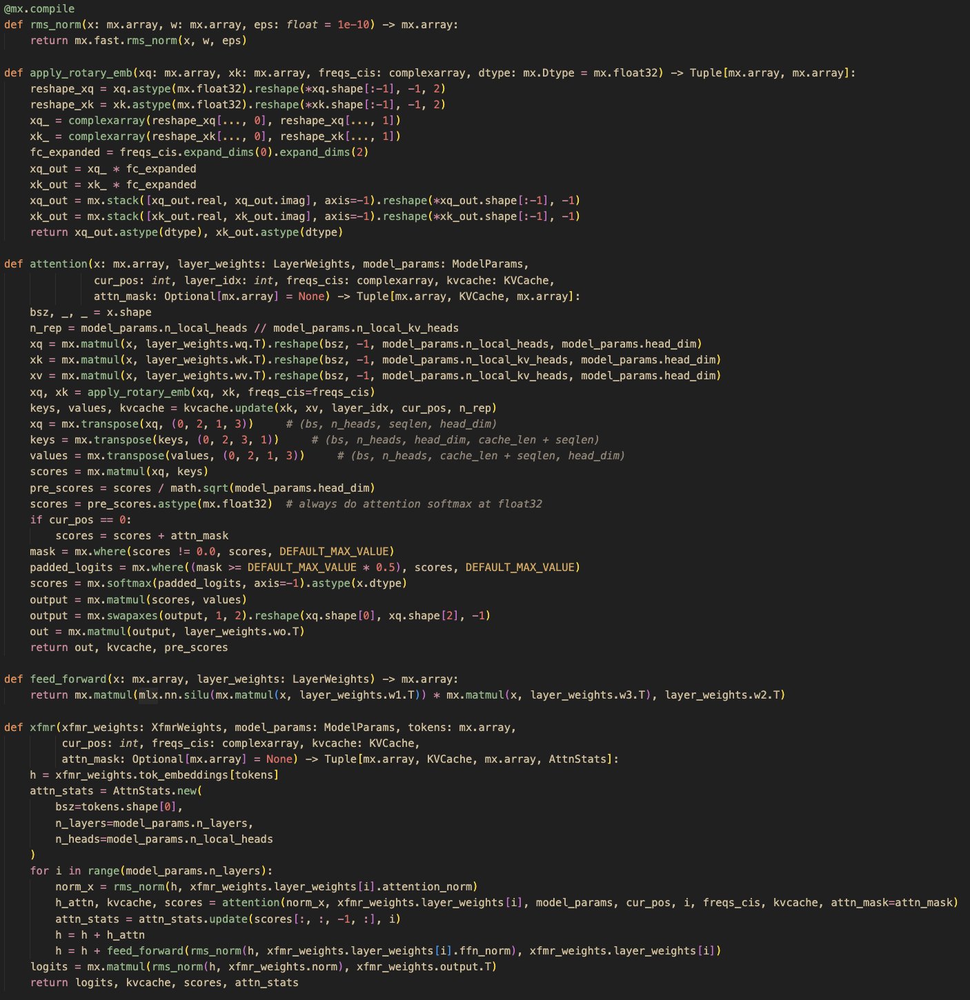 Llama 3.2 1B inference